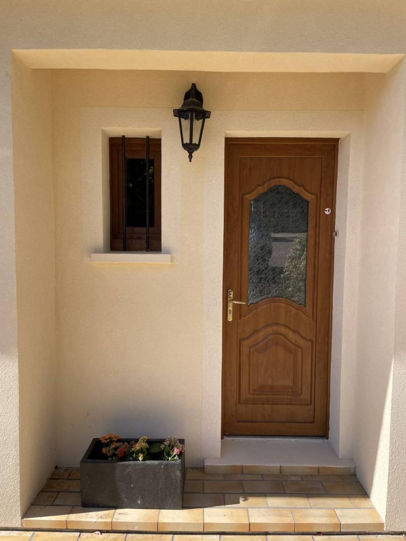 Ravalement de type d3 armé, décoration en enduit, 95270 Viarmes 