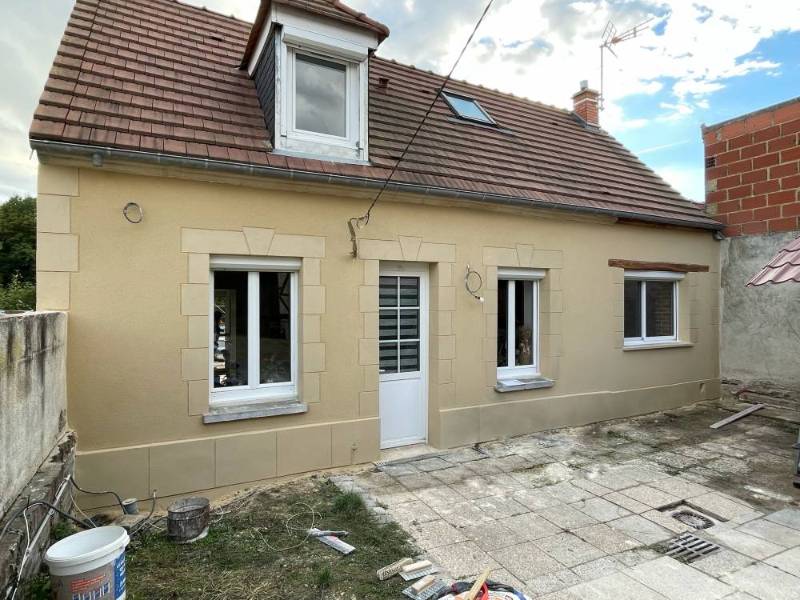 Ravalement de façade enduit gratté fin, 60600 Clermont 